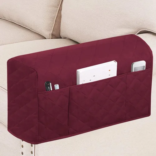 Vista 12 de Turquoize Fundas impermeables para reposabrazos de sillas y sofás, 2 unidades, protectores de brazo para sofá con bolsillo lateral, protector