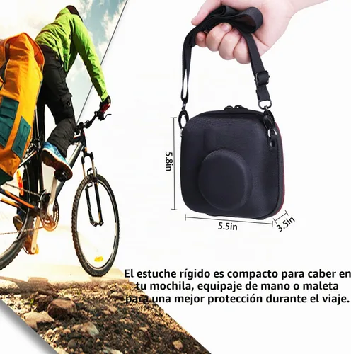Vista 2 de LTGEM Case Compatible with Fujifilm Instax Mini 13/12 Instant Camera, Black Negro