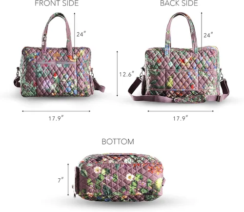 Vista 3 de Maison d' Hermine Bolsa de viaje acolchada de 100% algodón, bolsa de fin de semana, equipaje de fin de semana, bolsa de gimnasio para hombres