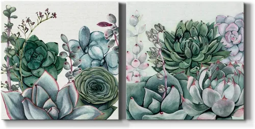 Vista 11 de Renditions Gallery Arrangement of Spring I - Arte de pared, decoración en lienzo de alta calidad con envoltura de galería, listo para colgar, 10