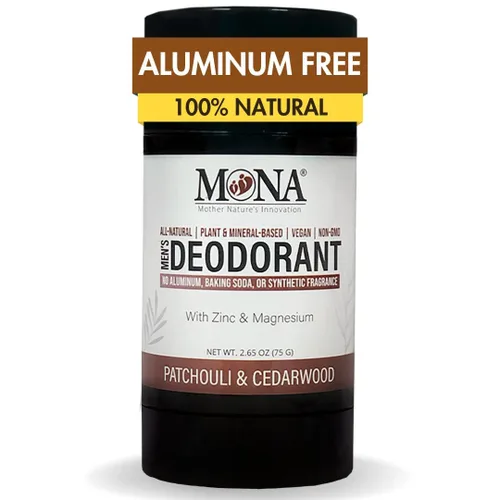 Vista 10 de MONA Brands - Desodorante natural para hombres sin aluminio, hipoalergénico, desodorante de magnesio para pieles sensibles, absorbe el sudor,