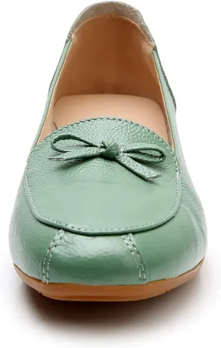 Vista 4 de VenusCelia Women's Bowknot Wide Flat Shoe