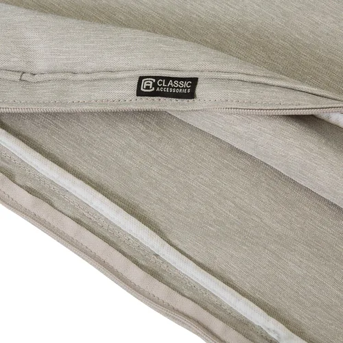 Vista 9 de Classic Accessories Montlake FadeSafe FadeSafe - Cojín de respaldo para silla de patio, 19 x 20 x 4 pulgadas, color gris jaspeado