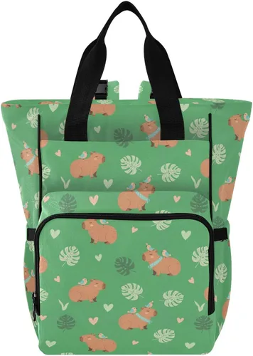 Vista 22 de Emelivor Bolsa de pañales con diseño de panal de abejas, con bolsillos aislados, bolsa organizadora de pañales para niños y niñas, unisex