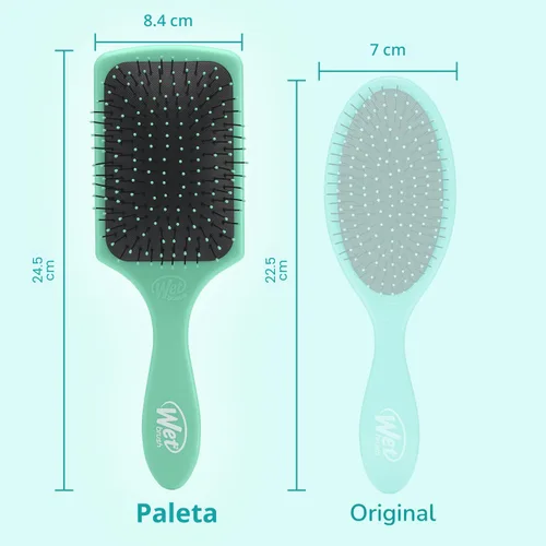Vista 5 de Wet Brush Cepillo desenredante para el cabello, exclusivo de Amazon, cerdas IntelliFlex ultrasuaves con diseño AquaVent, ideal para tratamiento