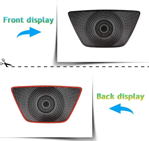 Vista 2 de Aleación de aluminio negro coche tablero altavoz cubierta ajuste para BMW X5 G05 2019 auto accesorios
