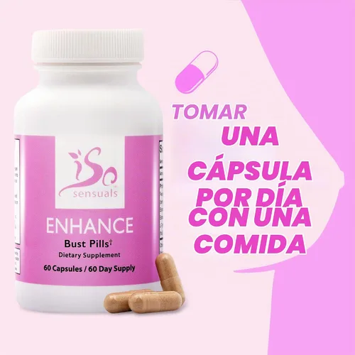 Vista 6 de Comprimidos para aumento del pecho Enhance de IsoSensuals (para 60 días)