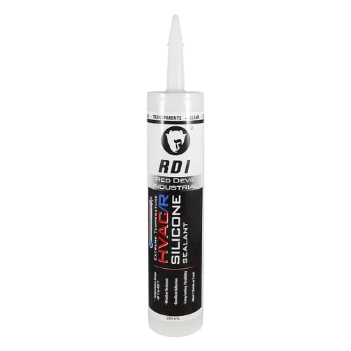 Vista 9 de Red Devil 089650 sellador de silicona para temperaturas extremas HVAC/R, 280 ml, aluminio, 1 paquete, fabricado en EE. UU