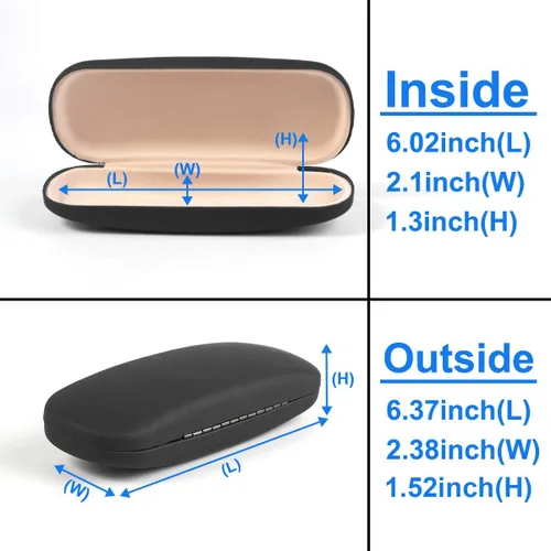 Vista 2 de RayLove Fundas de lentes unisex rígidas funda protectora para lentes Diseño tejidoRosa