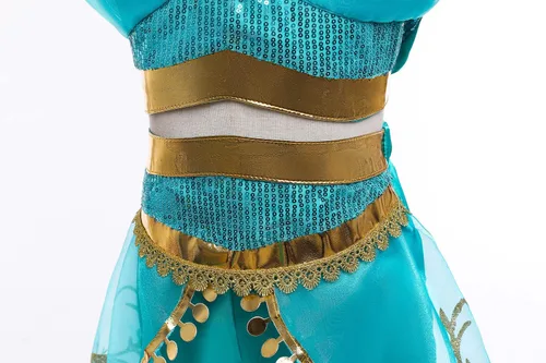 Vista 5 de Xinfenglai Disfraz de princesa para niñas, suministros de fiesta