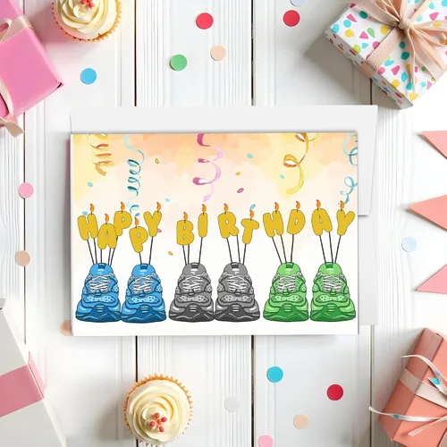 Vista 5 de Happy Birthday Runner Tarjeta para un corredor Feliz carrera