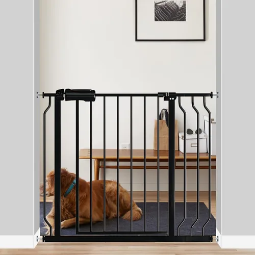 Vista 4 de Fairy Baby Puerta de seguridad para bebés Extensión de 12 cm para puerta de seguridad para bebés con cierre automático Puerta de seguridad