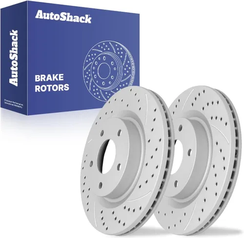 Vista 10 de AutoShack 11.65" (296 mm) Rotores de freno ventilados delanteros con recubrimiento de reemplazo para Nissan Altima 2013-2024, juego de 2 piezas