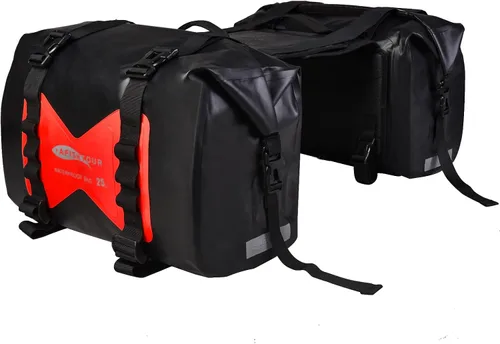 Vista 14 de 30L Bolsas de equipaje para motocicleta para viajes en moto - Bolsas de alforjas para motocicletas - Bolsa desmontable para scooter, Honda, Suzuki