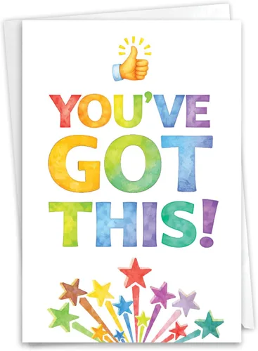 Vista 8 de NobleWorks - Tarjeta de papel de buena suerte con sobre de 5 x 7 pulgadas (1 tarjeta) Good Luck Wish C10049GLG