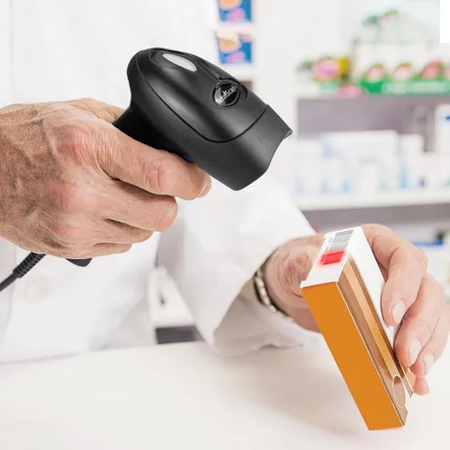 Vista 7 de NetumScan Lector de código de barras QR USB para computadoras, escáneres de código de barras de imagen 1D 2D automáticos con cable portátil