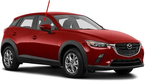 Vista 2 de Vidrio para puerta delantera derecha del pasajero compatible con modelos Mazda CX-3 2016-2021