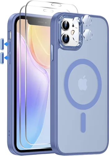 Vista 49 de LeYi Funda para iPhone XR: con protector de pantalla X2 + 2 funda para cámara [compatible con MagSafe] Funda protectora magnética i iphoneXR