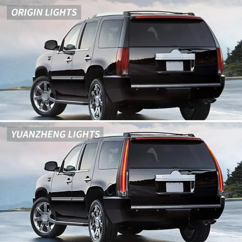 Vista 8 de Ensamble de luces traseras con pantalla LED VLAND para Cadillac Escalade SUV de 3ª generación 2007 2008 2009 2010 2011 2012 2013 2014
