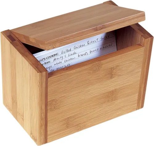 Vista 10 de Lipper International 8815 Soporte para libros de cocina de madera de bambú y acrílico, 12-1/2" x 9-1/4" x 6-3/4