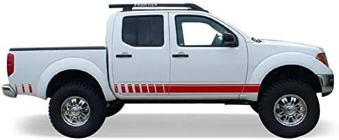 Vista 5 de Adhesivo adhesivo de vinilo inferior con rayas deportivas compatibles con Nissan Frontier 2004-Present