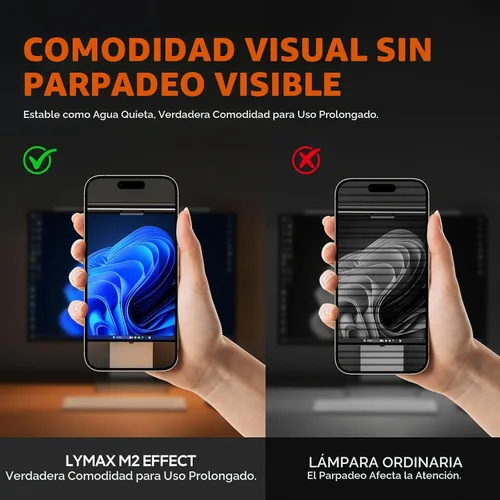 Vista 4 de LYMAX Barra de luz para monitor, lámpara USB para computadora para cuidado de los ojos, barra de luz de pantalla regulable, apta para todos