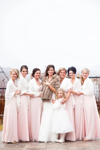 Vista 6 de Chales de seda Pashmina para mujer como regalos de boda para la novia dama de honor vestimenta de noche