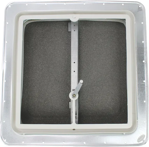 Vista 3 de Rejilla de ventilación de metal Heng 69632, 14 pulgadas x 14 pulgadas, color blanco, Blanco (Colonial White)