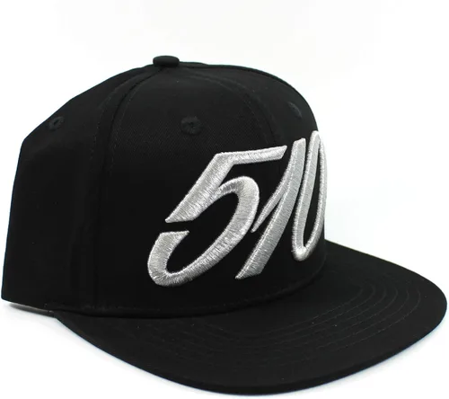 Vista 2 de Datsun 510 - Gorra de béisbol con cierre a presión, ala plana, color negro, Negro