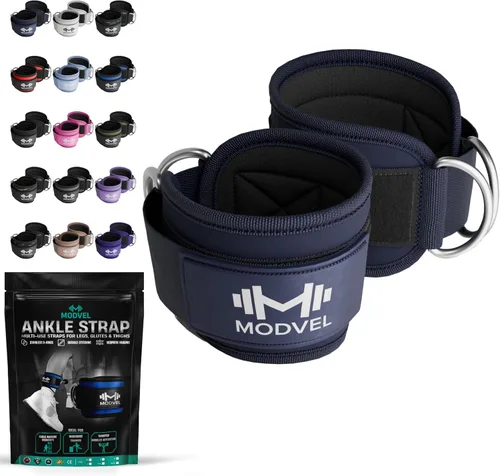 Vista 17 de Modvel Gym Ankle Strap for Cable Machines – Glute & Leg Kickback Ankle Straps for Gym Workouts – Adjustable, Padded Support for Strength Training