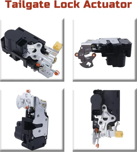Vista 4 de Actuador de pestillo de cerradura de puerta trasera para puerta elevadora, compatible con Buick Rainier Chevy Trailblazer Envoy Ascender Bravada