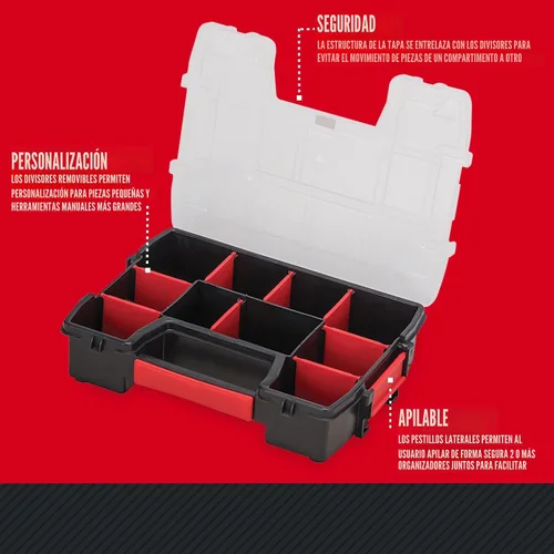 Vista 2 de CRAFTSMAN Organizador de almacenamiento de herramientas pequeño de 10 compartimentos, plástico (CMST14021)
