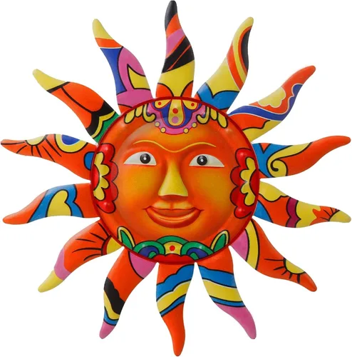 Vista 15 de VEWOGARDEN Arte Decorativo de Pared de Sol de Metal de 13 pulgadas para Colgar en Interiores y Exteriores, Hogar, Jardín, Regalos de Navidad