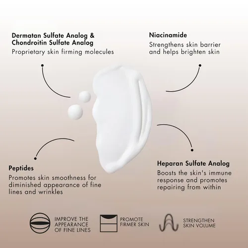 Vista 3 de Senté HydraFirm Serum Apoya la producción de colágeno y elastina Restaura la firmeza y rellena la piel Formulado con HSA y péptidos patentados