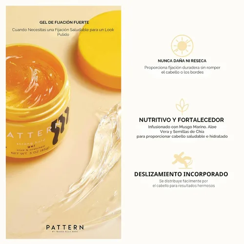 Vista 2 de PATTERN Beauty de Tracee Ellis Ross Mini Gel de Agarre Fuerte para el Cabello 85 g / 3 oz