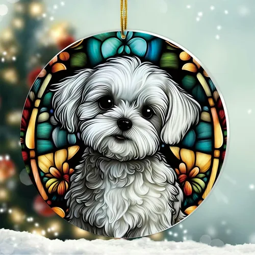 Vista 12 de Regalos de Malamute de Alaska - Adorno Navideño de Perro de Alaska 2025 Regalos de Perro de Alaska para Mujeres, Adorno de Malamute de Alaska
