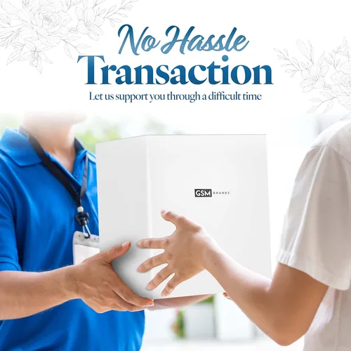 Vista 7 de GSM Brands Urna de cremación para cenizas humanas adultas, gran conmemoración funeraria hecha a mano con llamativo diseño azul