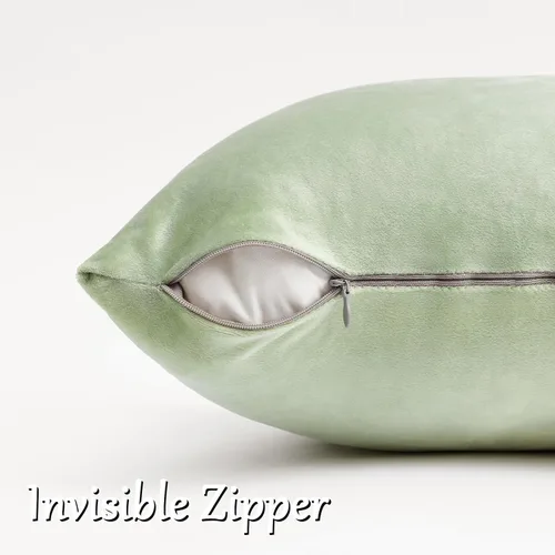 Vista 73 de GIGIZAZA Juego de 2 fundas de almohada doradas de terciopelo de 20 x 20 pulgadas para sofá Almohadas para sofá, tela texturizada suave de 9.88