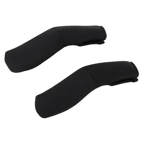 Vista 2 de Paquete de 2 fundas protectoras para manijas de cochecito, funda protectora para reposabrazos con cremallera extraíble, ajuste universal, funda