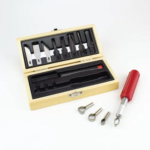 Vista 5 de Excelente equipo de cuchillo Hobby , madera (Woodworking Set madera (Wooden Chest))