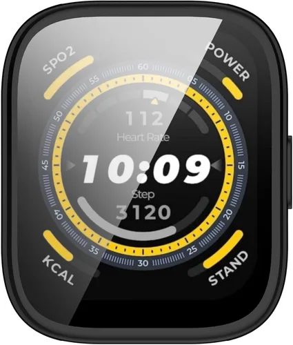 Vista 3 de Paquete de 2 fundas de poliuretano termoplástico con protector de pantalla para Amazfit Bip 5, protector de pantalla HD ultrafino, antiarañazos, sin