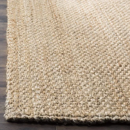 Vista 3 de SAFAVIEH Alfombra de área de 2x3 pies - Colección de fibra natural - Marrón natural, yute hecho a mano, diseño de tejido de canasta (NF401A)