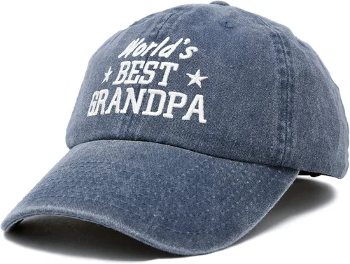 Vista 4 de DALIX Worlds - Gorra de algodón lavado con diseño vintage