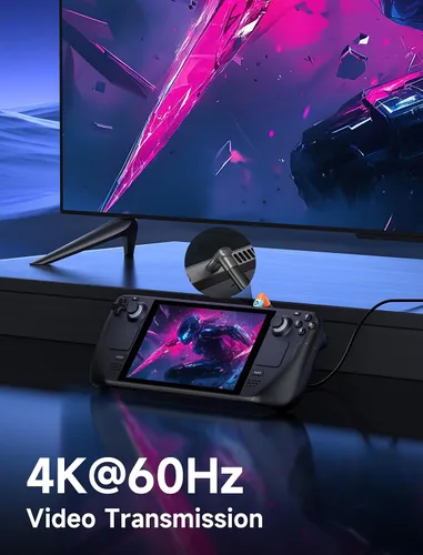 Vista 3 de JSAUX Paquete de 2 adaptadores USB C a USB C de 90 grados, adaptador tipo C de ángulo recto de 100W y 40Gbps para transferencia de datos para Steam