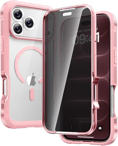 Vista 163 de Carcasa Diaclara diseñada para iPhone 12/12 Pro, carcasa completa resistente con protector de pantalla táctil y antiarañazos integrado, carcasa Azul