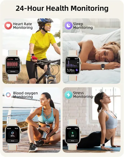 Vista 5 de Parsonver Reloj inteligente, Alexa Bulit-in, GPS, llamadas Bluetooth, rastreador de actividad impermeable de 30M, paquete de 2