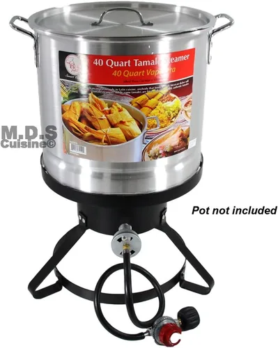 Vista 7 de Quemador de alta presión al aire libre Cocina Gas sola estufa de propano Camping Quemador con manguera y regulador