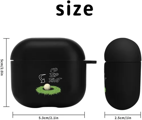 Vista 2 de I'd Tap That Golf Simple - Funda protectora compatible con AirPods 4, cuerpo completo, a prueba de golpes