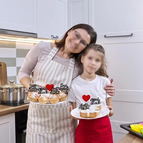 Vista 6 de 30 piezas de adornos para cupcakes con purpurina «We Will Miss You» Don't Go We Need You Bye Voyage Good Luck Heart Cupcake Picks para despedida