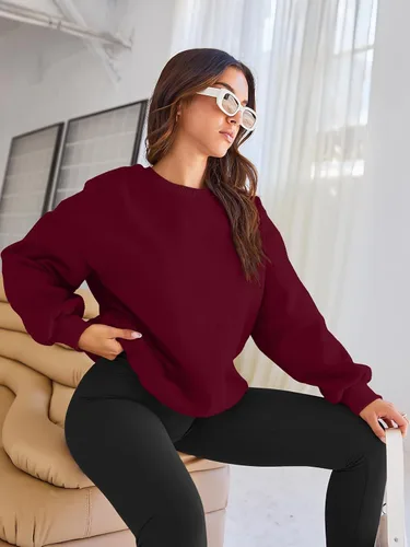 Vista 7 de EFAN Sudaderas de gran tamaño con cuello redondo Y2K para mujer, sudaderas con capucha para otoño, moda 2025, ropa para adolescentes y niñas, lindo
